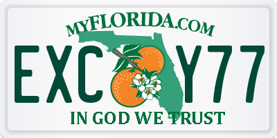 FL license plate EXCY77