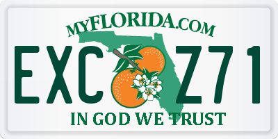 FL license plate EXCZ71