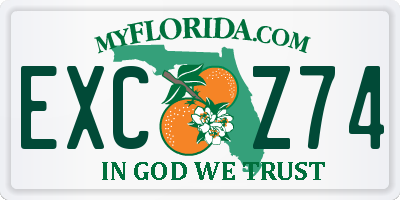FL license plate EXCZ74
