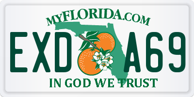 FL license plate EXDA69