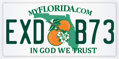 FL license plate EXDB73