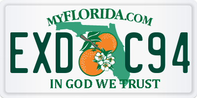 FL license plate EXDC94