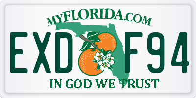 FL license plate EXDF94