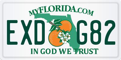 FL license plate EXDG82