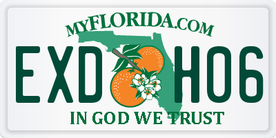 FL license plate EXDH06