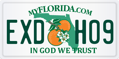 FL license plate EXDH09
