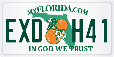 FL license plate EXDH41