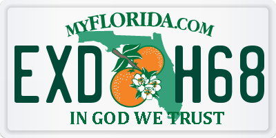 FL license plate EXDH68
