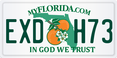 FL license plate EXDH73