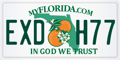 FL license plate EXDH77