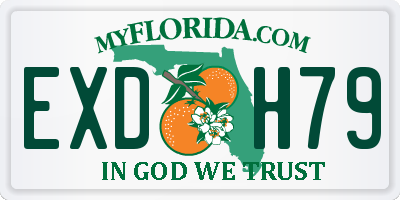 FL license plate EXDH79