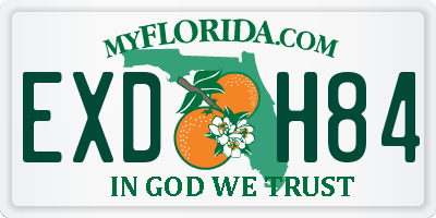 FL license plate EXDH84
