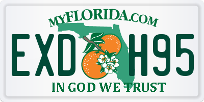 FL license plate EXDH95
