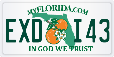 FL license plate EXDI43