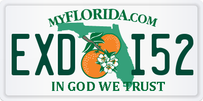 FL license plate EXDI52