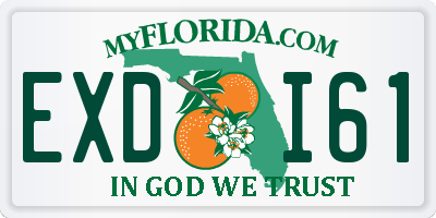 FL license plate EXDI61