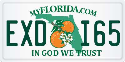 FL license plate EXDI65