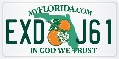 FL license plate EXDJ61