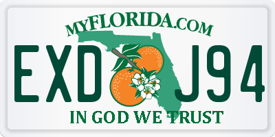 FL license plate EXDJ94