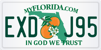 FL license plate EXDJ95