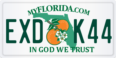 FL license plate EXDK44