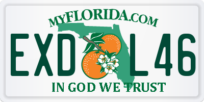 FL license plate EXDL46
