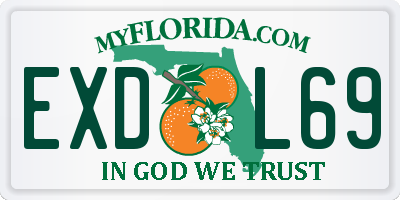 FL license plate EXDL69