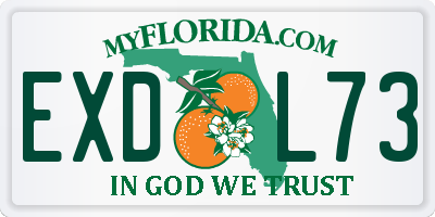FL license plate EXDL73