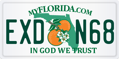 FL license plate EXDN68