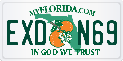 FL license plate EXDN69