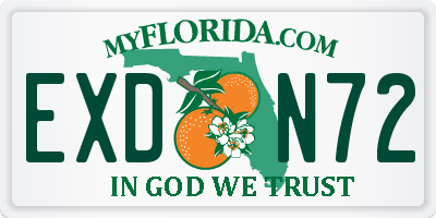 FL license plate EXDN72