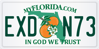 FL license plate EXDN73