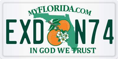 FL license plate EXDN74