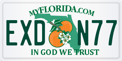 FL license plate EXDN77
