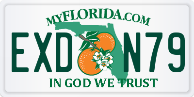FL license plate EXDN79