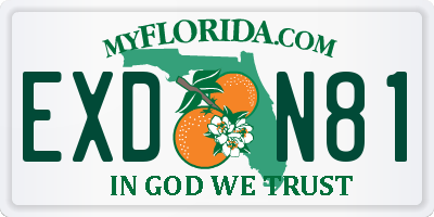 FL license plate EXDN81
