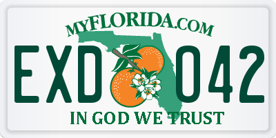 FL license plate EXDO42