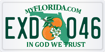 FL license plate EXDO46
