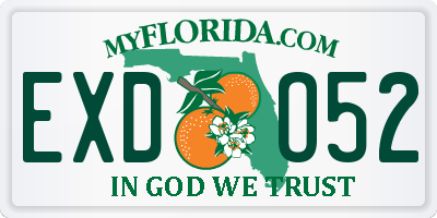 FL license plate EXDO52