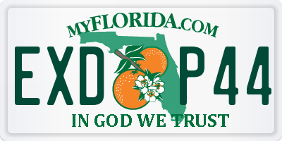 FL license plate EXDP44