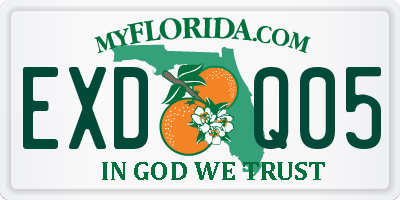 FL license plate EXDQ05