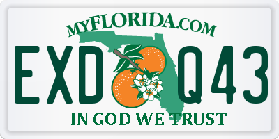 FL license plate EXDQ43