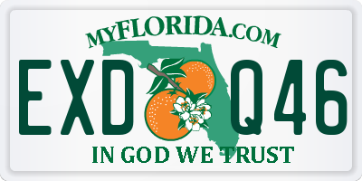 FL license plate EXDQ46