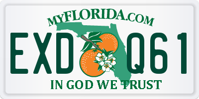 FL license plate EXDQ61