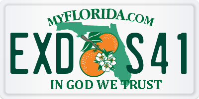 FL license plate EXDS41