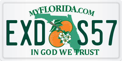 FL license plate EXDS57