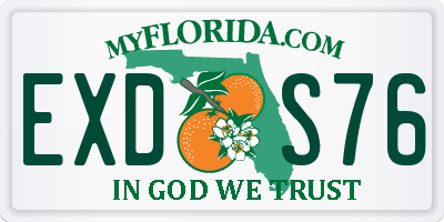 FL license plate EXDS76