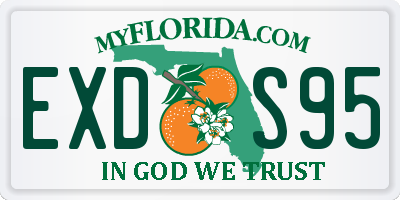 FL license plate EXDS95