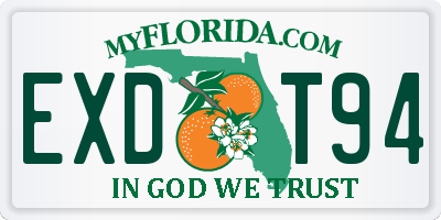 FL license plate EXDT94