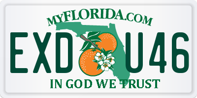 FL license plate EXDU46